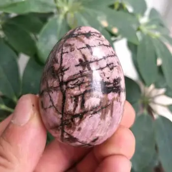 

Natural rose stone polished crystal egg natural crystal reiki healing 110-120g