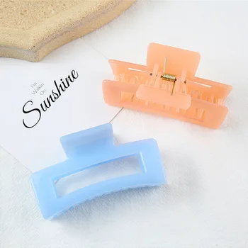 

New Style INS Fresh Simple Barrettes Adult Headdress Large Size Grip Hair Styling Accessories Individual Package Hair Clip