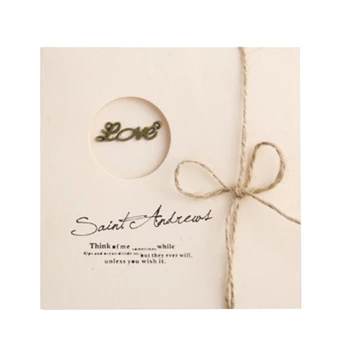 

30 Pcs Retro Metal Ornament Gifts Greeting Cards Thank You Card Business Gifts Wish Holiday Cards Valentine's Day Graduation