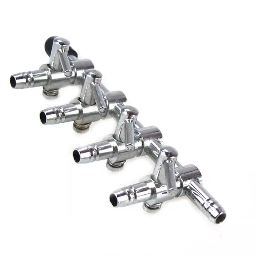 Stainless Steel Oxygen Lever Pump Aquarium Air Flow Tube Distributor Control Valve Durable Splitter | Дом и сад