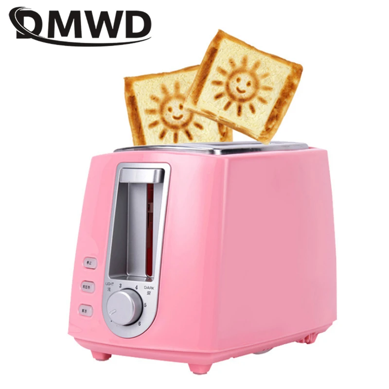 DMWD 6 Gear 220V домашний электрический тостер 2 ломтика духовка для хлеба