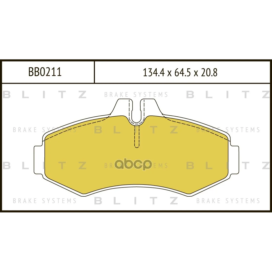 Колодки Тормозные Дисковые Blitz Bb0211 Blitz арт. BB0211