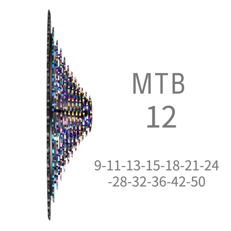 MTB 12-ступенчатая 9-50T маховое колесо велосипеда Запчасти аксессуары Сталь велосипеда кассета