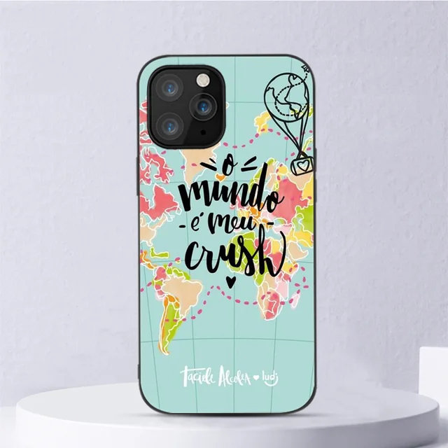 Airplane Map Travel Phone Case For iPhone 11 12 Pro Max Mini Cover for iPhone X XR XS MAX 7 8 6 6S Plus 5 SE 2020 Soft TPU Funda W4651
