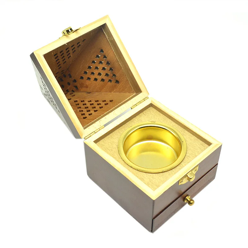 SAFEBET средне-Восточная коробка для хранения благовоний, креативная коробка для благовоний, коробка для благовоний, пирамида, твердая древесина, коробки для благовоний