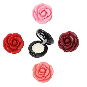 

Rose Rose Flower Shape Empty Eyeshadow Case Lipstick Box Cosmetic Packing Container Refillable Foundation Makeup Dispenser With