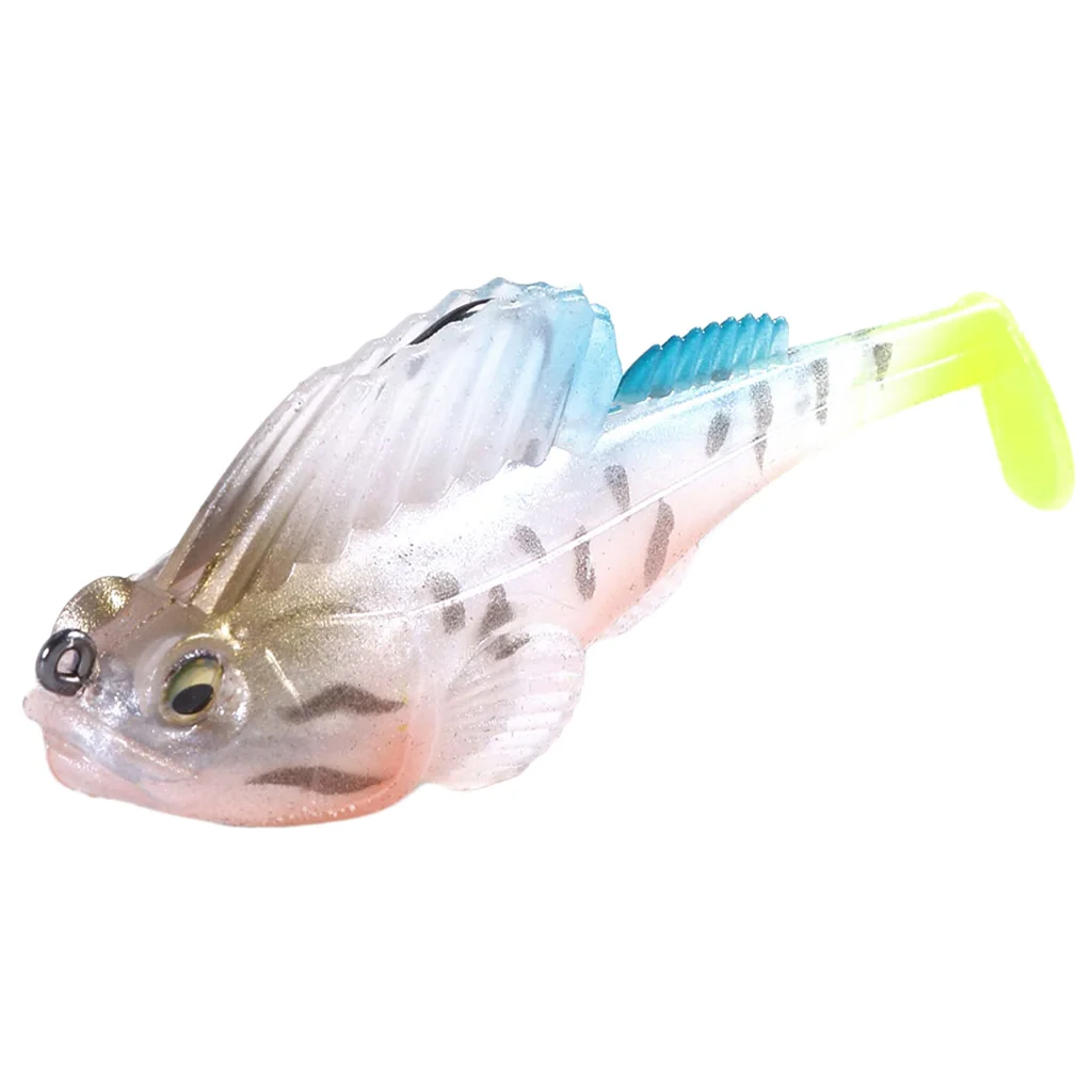 14g 7cm Soft Lead Fishing Lures Sinking Swimbaits Lifelike 3D Eyes T Tail Casting Lures Fishing Tackles