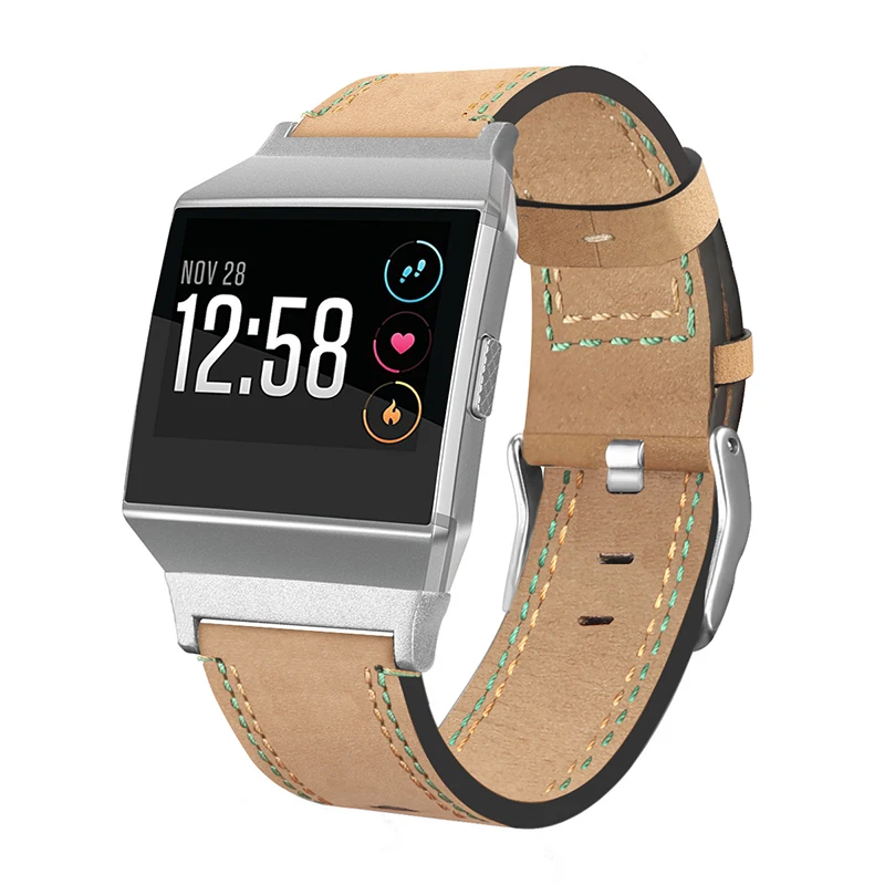 Сменный ремешок из искусственной кожи для часов Fitbit Ionic, умный Браслет, спортивные ремешки для часов, регулируемый браслет, аксессуар