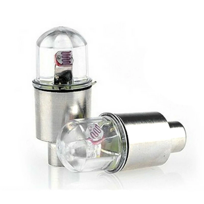 2 шт. автомобильная шина для колес воздушный клапан светодиодная светлая крышка