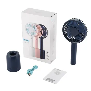 

Mini Fan Cooling Rechargable Personal Handheld Easy to Carry Rotate Design Small Hand Bar Desktop Cooling Small Fan