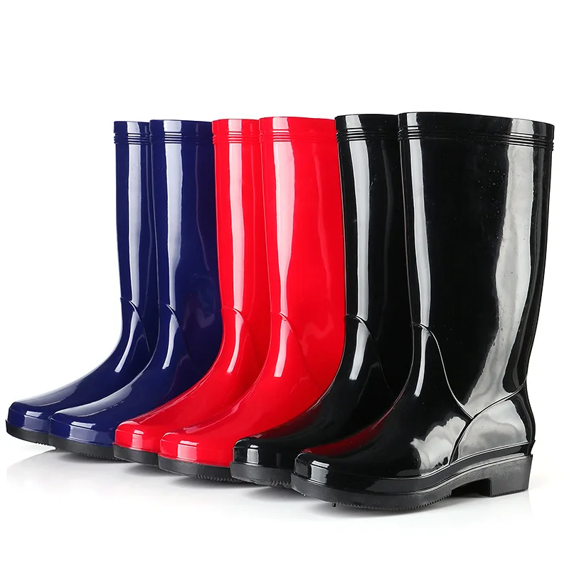 Botas de lluvia de altura media para mujer, zapatos de trabajo,  impermeables, antideslizantes, para cocina, talla 36-40 - AliExpress