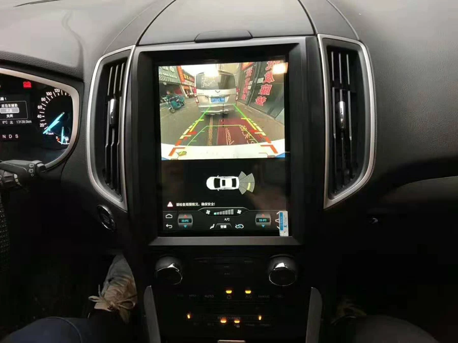 12," вертикальный ips экран автомобильный радиоприемник для Ford Edge Автомобильный gps tesla навигация carplay bluetooth Android 8,1 Автомобильный мультимедийный