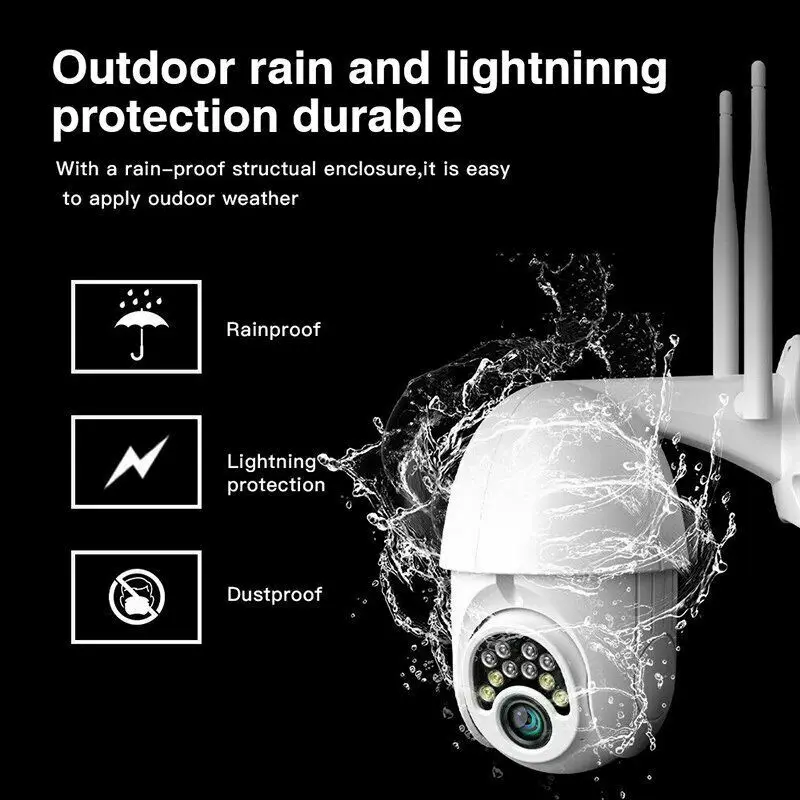 PYMH 1080P HD WiFi наружная IP купольная камера беспроводная безопасность ночного видения зум ИК камера