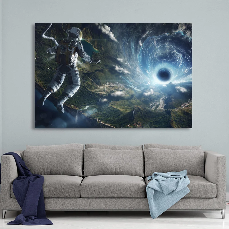 

Movie Interstellar Astronaut Landscape Space Fantasy Posters Wall Art Prints Canvas Paintings for Living Room Decor