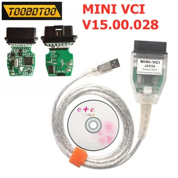 

V15.00.028 J2534 MINI VCI Chip FT232RL/RQ Support For Toyota TIS OEM software MINIVCI OBD2 Car Diagnostic Auto Scanner Tool