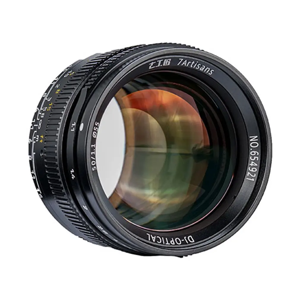 7 artisans 50 мм F1.1 Prime объектив для всех одиночных серий для Leica металлических микро камер аксессуары E-Mount Ручной фокус