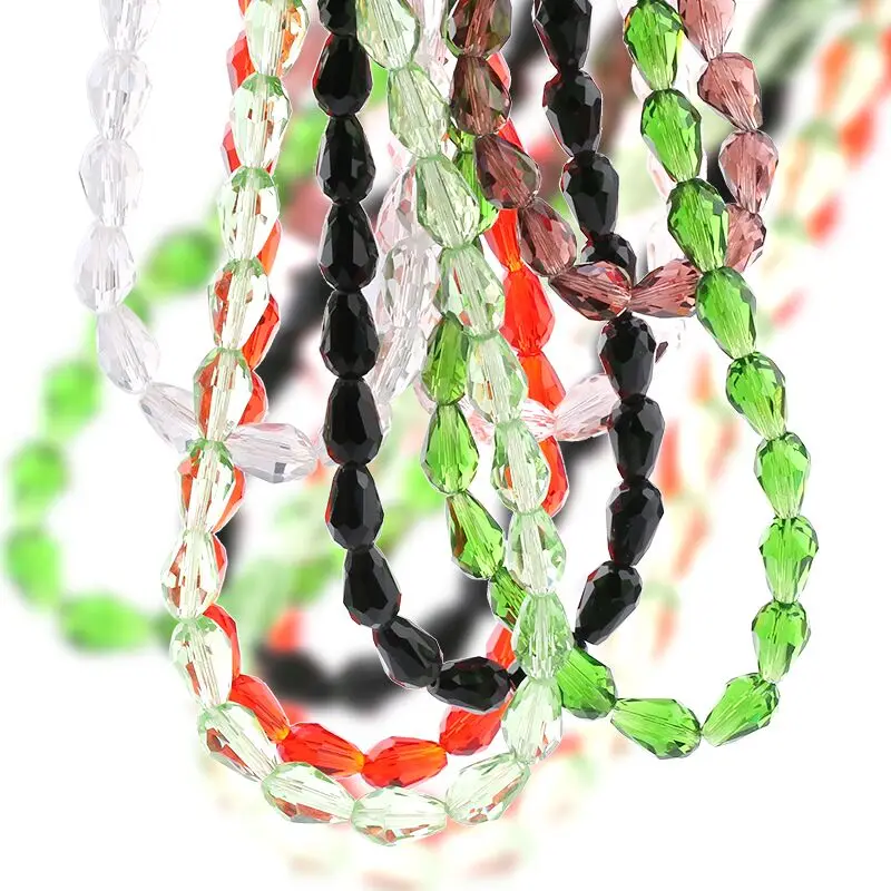 Perline Di Vetro A Goccia PHOGARY - 300pcs Cristallo 8x12mm Per Creazione Gioielli Fai Da Te - Foto 3