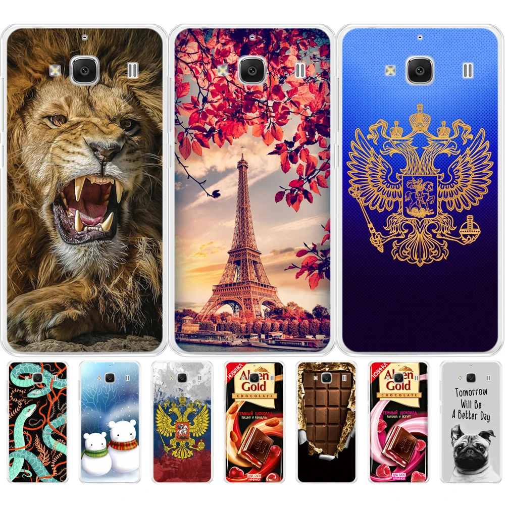 Силиконовый чехол для Xiaomi Redmi 2 Redmi2 дизайнерский мягкий из ТПУ Hongmi Hongmi2 телефона