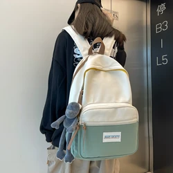 Backpack For Teenagers 2022 Large Capacity Notebook School Bag Soft Zipper School Men's Travel Backpacks For Women Sac Black