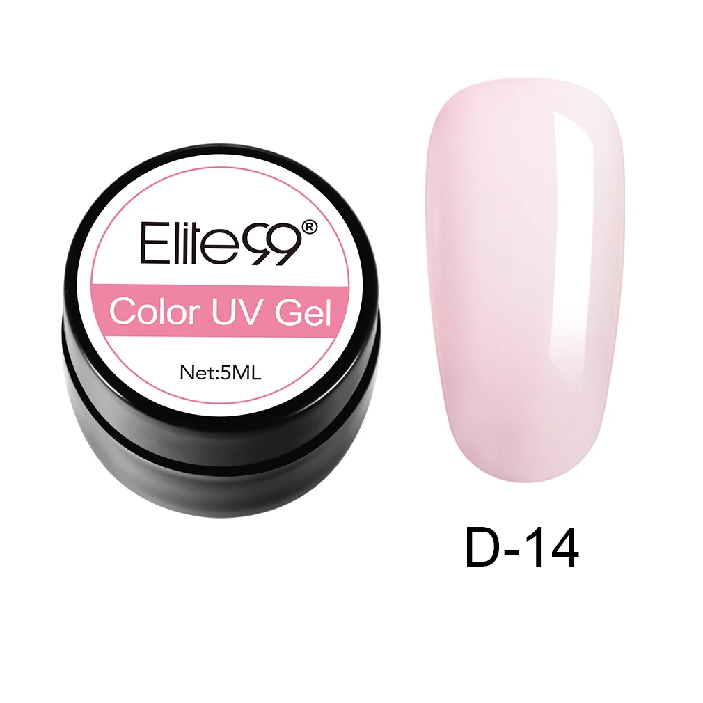Elite99 5 мл Чистый Цвет гель-краска УФ-гель для ногтей замачиваемый Гель-лак для ногтей Полупостоянный УФ-лак для ногтей - Цвет: N-GLJD14-5ML-003