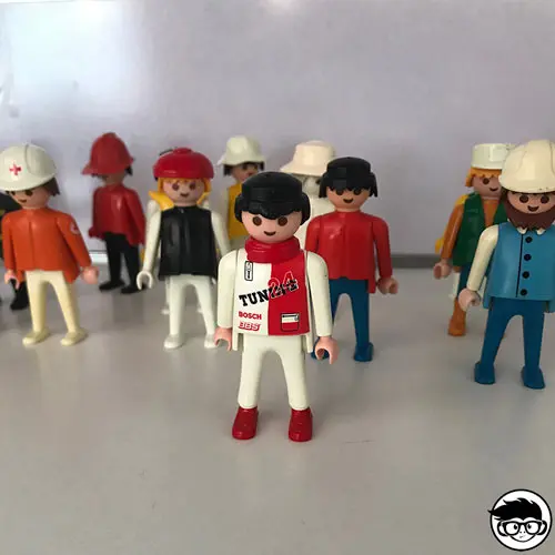 Playmobil винтажная фигурка гоночного пилота тюнинг 1992 свободный