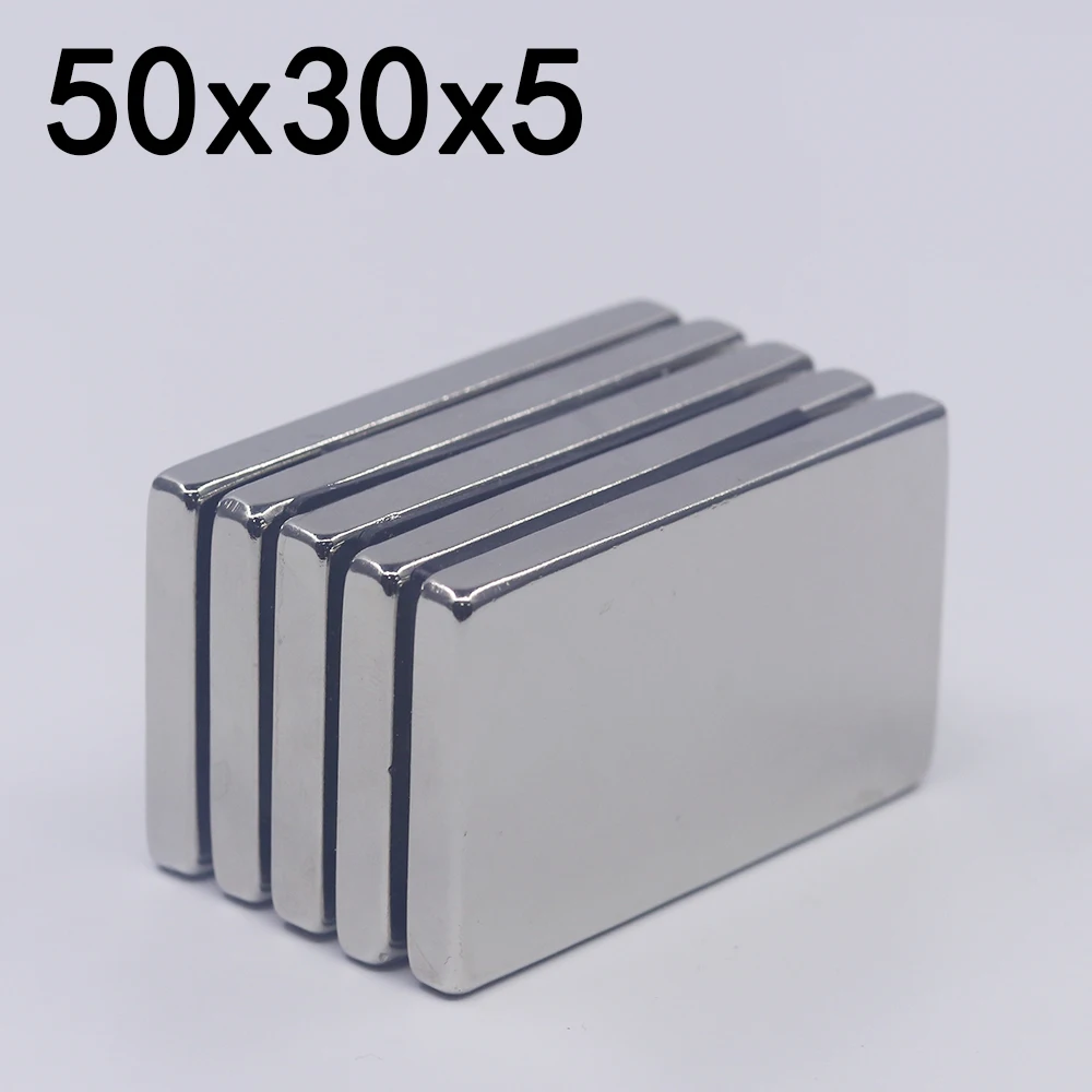 1/2/5 шт. неодимовый магнит 50x30x5 мм | Обустройство дома