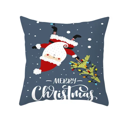 ZENGIA Christmas Throw Pillows Merry Christmas Cushion Covers Decorative Pillows for Sofa Christmas Decorations Home Pillowcase - Цвет: drd314-3
