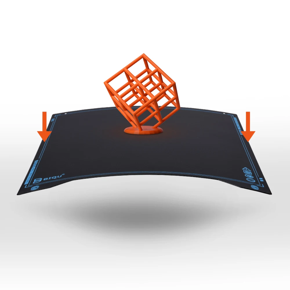 Super da Chapa de Aço da Mola de Biqu Placa de Aço Mega da Impressora Pei para as Peças 3d de Ender3 Plataforma Heatbed i3 Sss 310*310 235*235 - Imagem 5