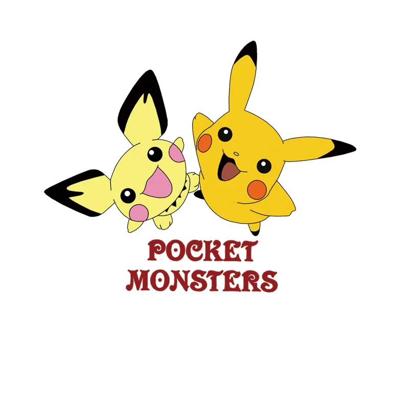 1 шт. Покемон монстр Пикачу Термотрансферная наклейка железо на Аппликацию для