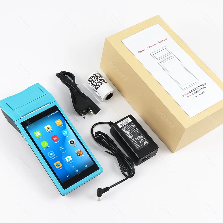 V1 Android POS терминал принтер PDA Беспроводная система Bluetooth и Wifi с встроенным