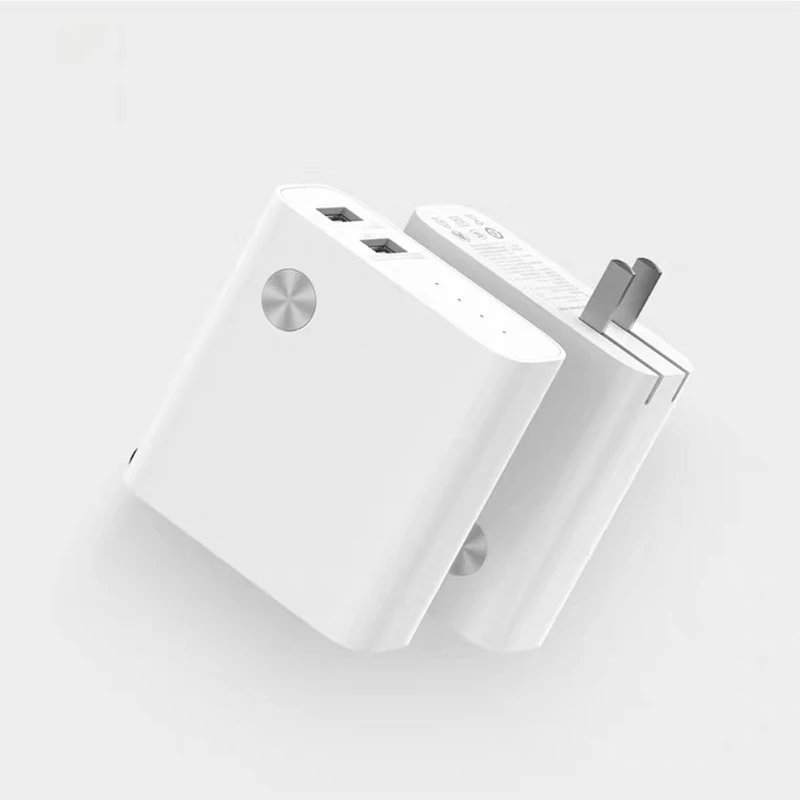 Xiaomi 2-в-1 power Банк питания зарядное устройство 5000 мА/ч, CBQ01ZM 18 Вт Quick Charge официальный Выход TF Micro SD мобильный телефон Dual USB зарядное устройство для телефона