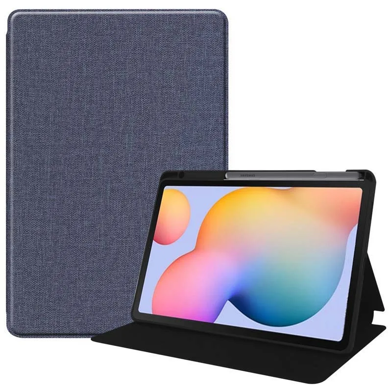 

Cloth Leather Case Tablet Stand Back Fundas Tablet Case For Samsung Galaxy Tab S6 Lite 10.4 inch SM-P610 615 Case KS0654