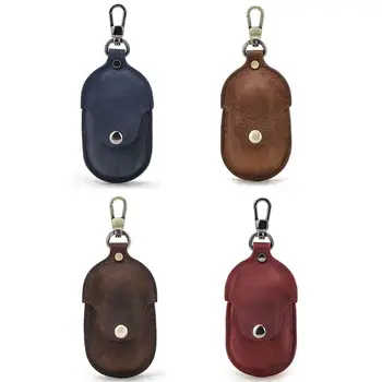 

Leather Protective Case Cover with Keychain for Sam-sung Ga-laxy Buds Earphone