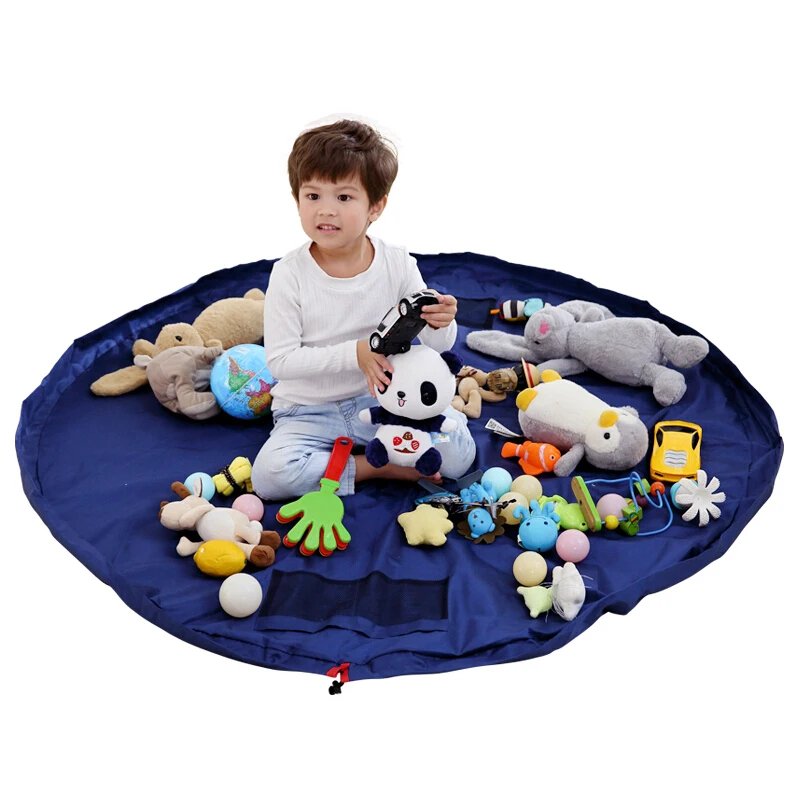 

Kids Toy Bag Organizer Storage Bag Baby Blanket Mats Double-Layer Large Capacity Portable Bags Creepingmat Floor Playing Cotton Mat Drop Shipping
