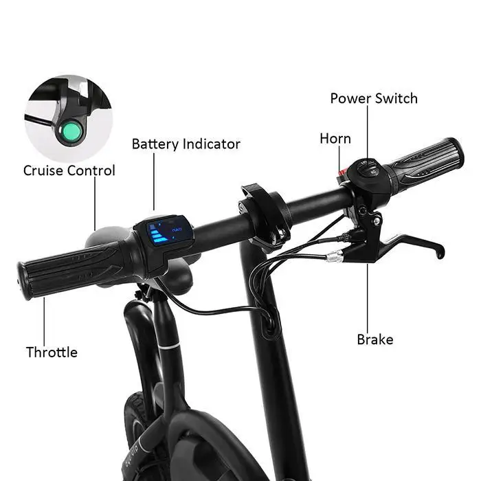  Electric Bike Foldable Electric Power Mountain Bicycle with Lithium-Ion Battery Electric Bicycle