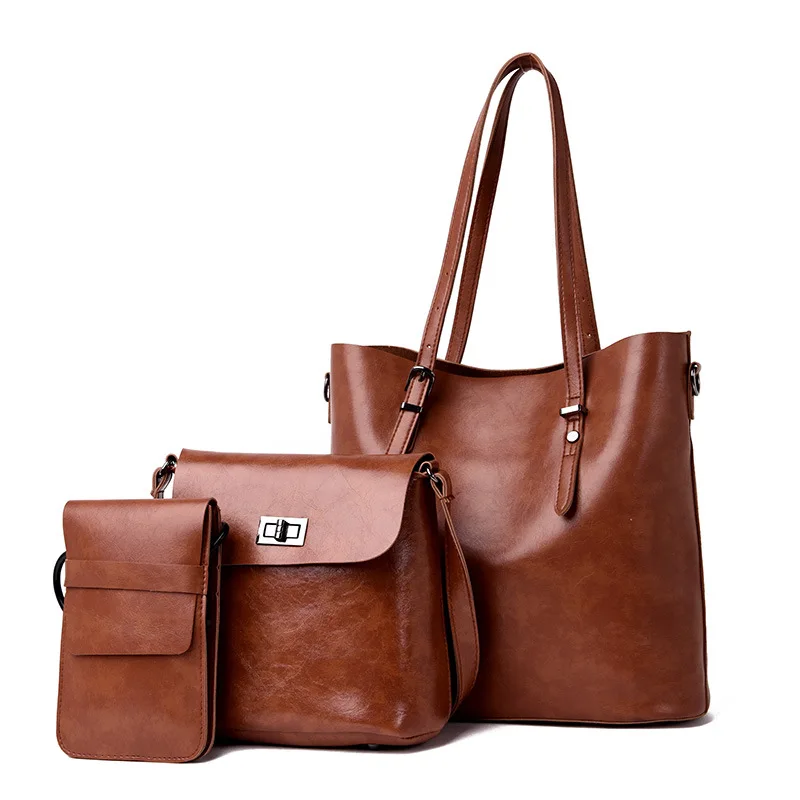 

Hot Selling Three-piece Set WOMEN'S Bag Spring And Summer New Style Composite Bags One-Shoulder