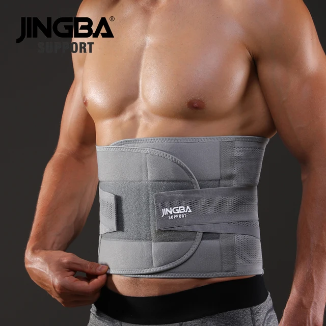 JINGBA SUPPORT fitness sports waist back support belts sweat belt trainer trimmer musculation abdominale Sports Safety factory Gray