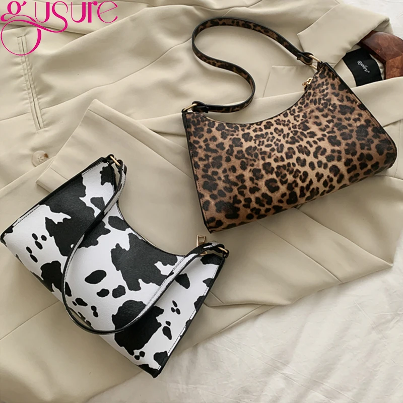 Gusure Fashion Leopard Pattern borsa a tracolla da donna borsa a