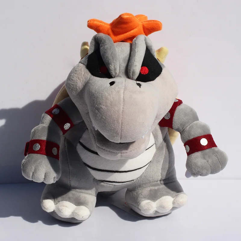 EMS 50 шт./лот 23 см Супер Марио серый King BOWSER koopa плюшевых игрушек с тегом мягкие куклы оптом