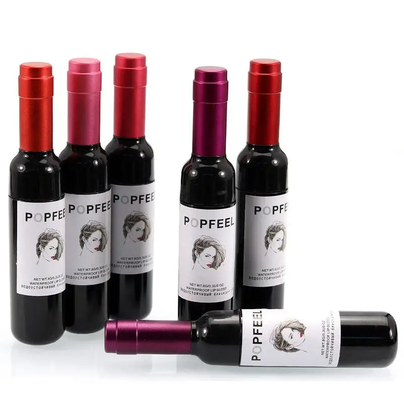 

Matte Lip Gloss Manicure Waterproof Tint Wine Bottle Long Lasting Liquid Makeup Accessories