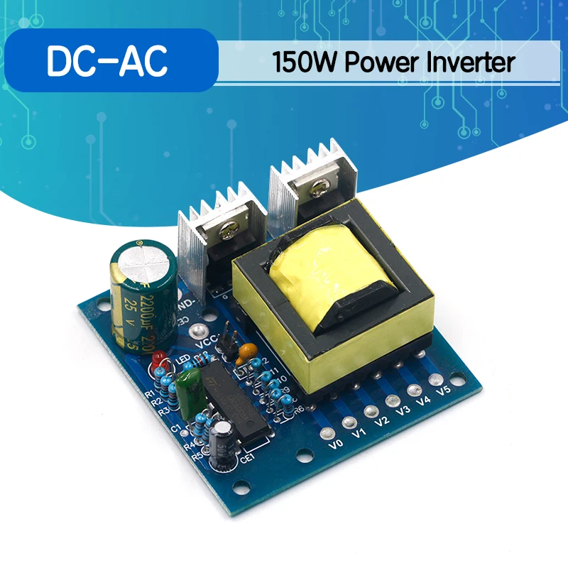 Автомобильный преобразователь напряжения 150 Вт 12 В постоянного тока в 110