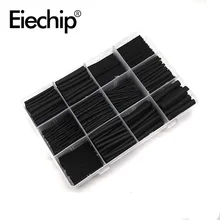 Cobertura termo retrátil conjunto de 560 peças, fio elétrico cabo de poliolefina isolamento encolhimento encolhível 2:1 à prova d' água