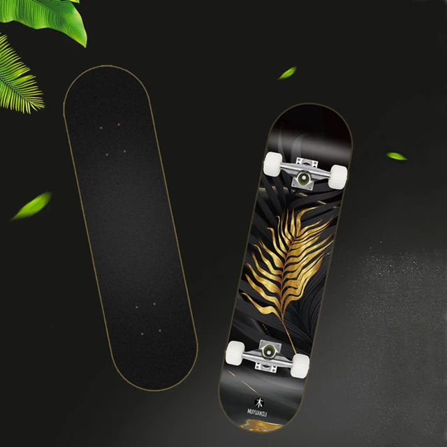 Skateboard pour Débutants Enfants Adultes 80x20cm, Tigre