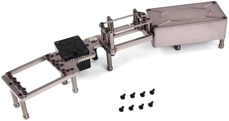 CNC оборудование отсек батареи чехол руля стойки кабины для 1/5 Rovan F5 RF5 грузовик запасные части MCD XS5