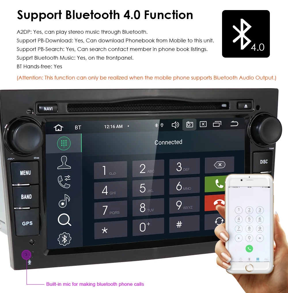 Best HD 1024*600 Octa Core 2din Android 9.0 4G+64G Car DVD Player For Opel Corsa Vectra C D Meriva Vivaro Tigra Signum Radio GPS Navi 5