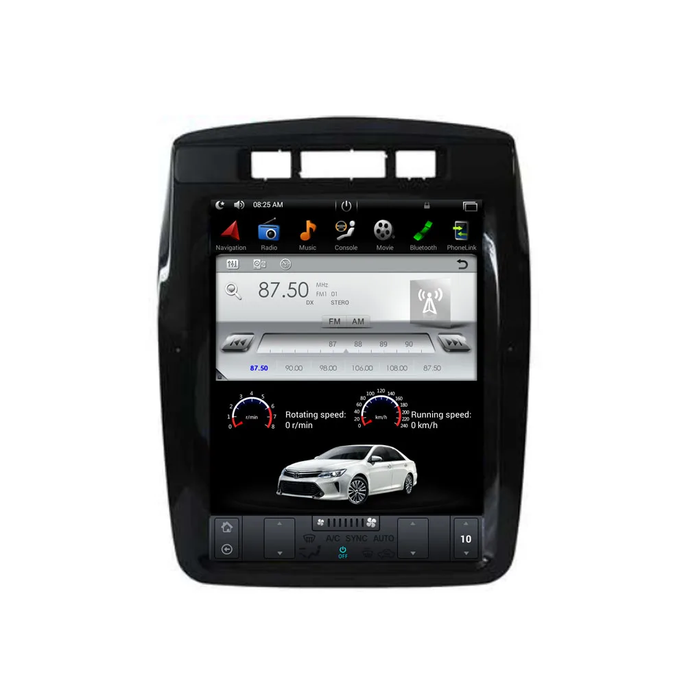 

10.4" Tesla Type Android Fit For VW TOUAREG 2010 - 2015 Car DVD Player Navigation GPS Radio