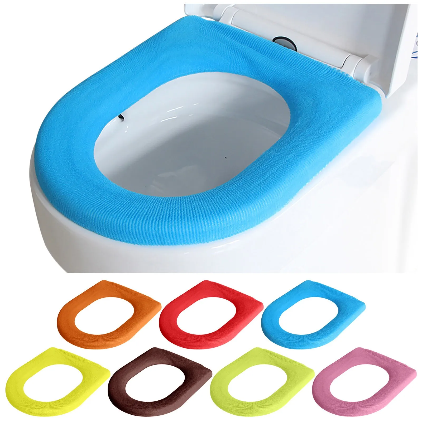 1Pc Eva O Type Toilet Seat Cover Toilet Seat Cushion Sticker Bathroom Toilet Seat Closestool