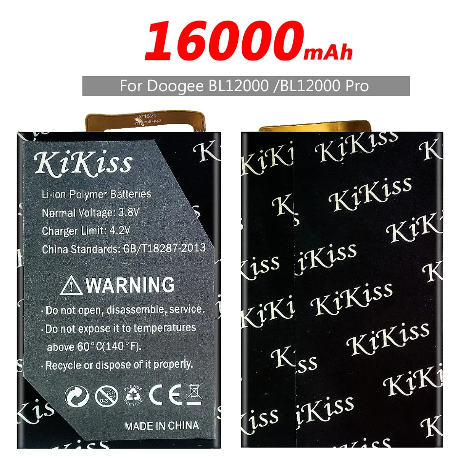 Бесплатный инструмент 16000 мАч kikiss Для Doogee BL12000 /BL12000 Pro Аккумулятор батарея