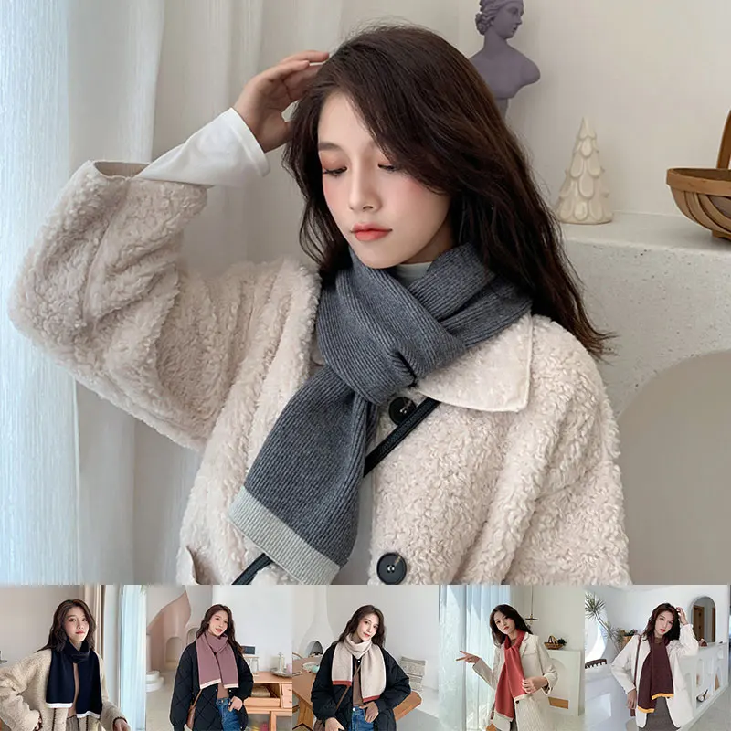 

Soft Pashmina Shawls Wraps Winter Thicken Warm Imitation Cashmere Scarves Knitted Long Scarf Classic Vintage Female Scarf