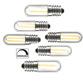 

15PCS E12 E14 LED Bulb Dimmable 110V 220V Fridge Light 4W Lamp Filament COB Lamparas for Chandelier Replace 30W Halogen Light